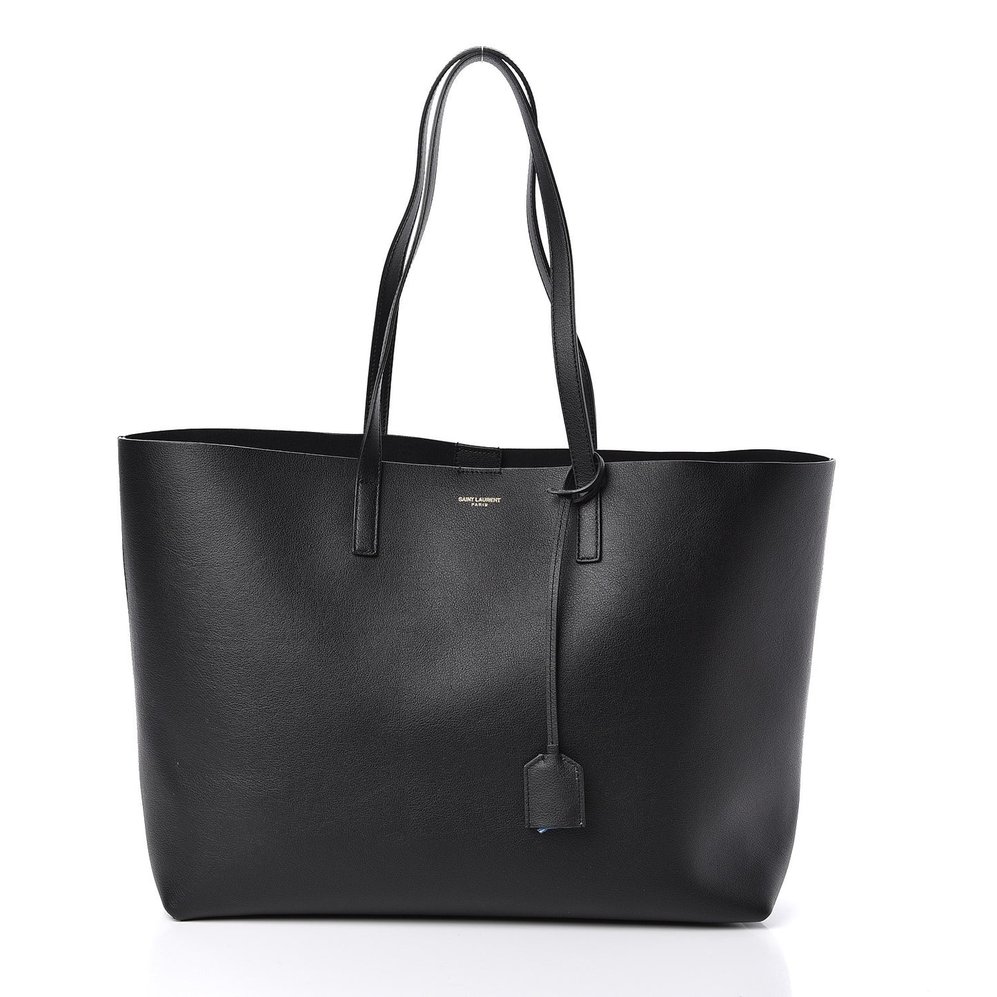 Calfskin Large Shopping Tote Black