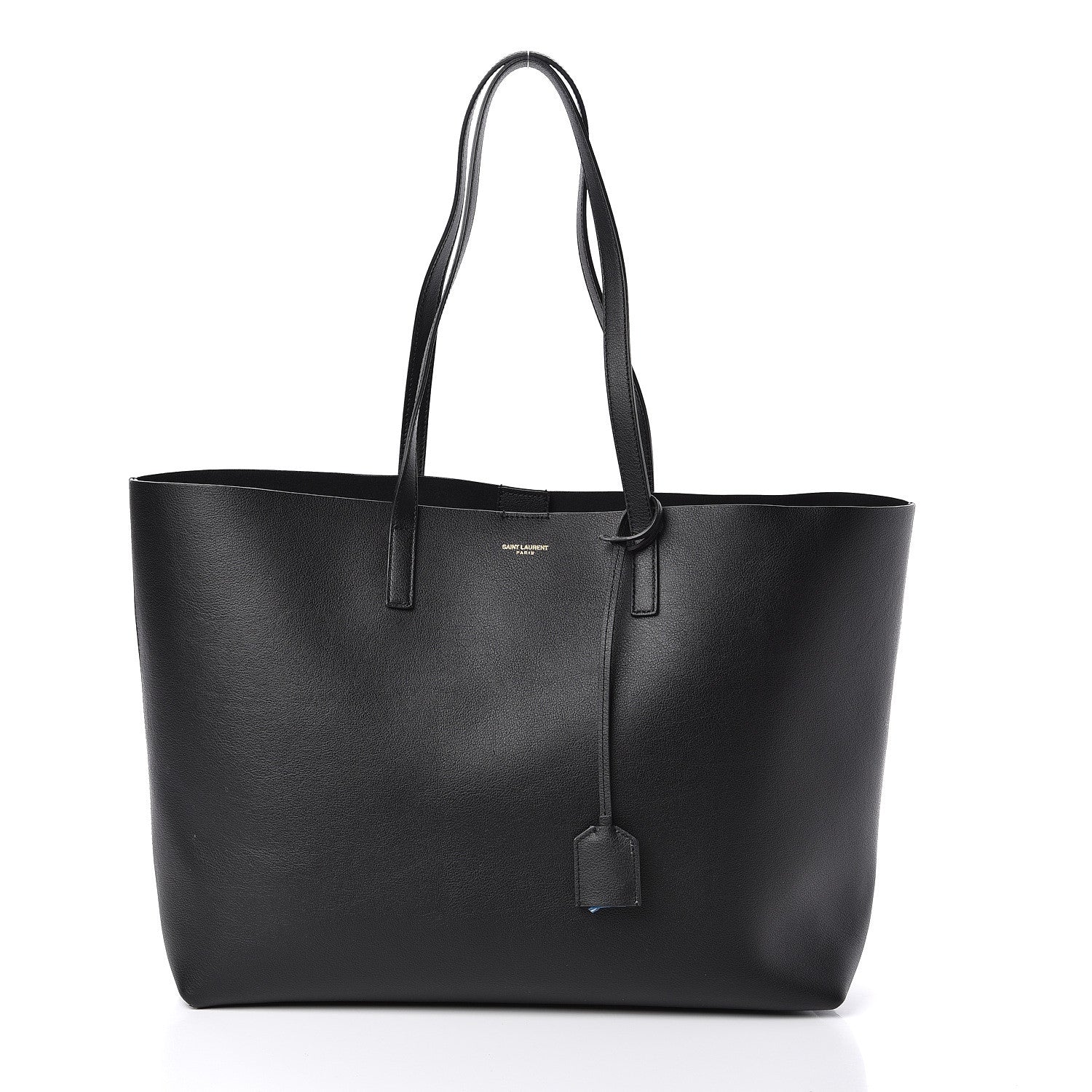 Saint Laurent Calfskin Large Shopping Tote Black 3 of 11