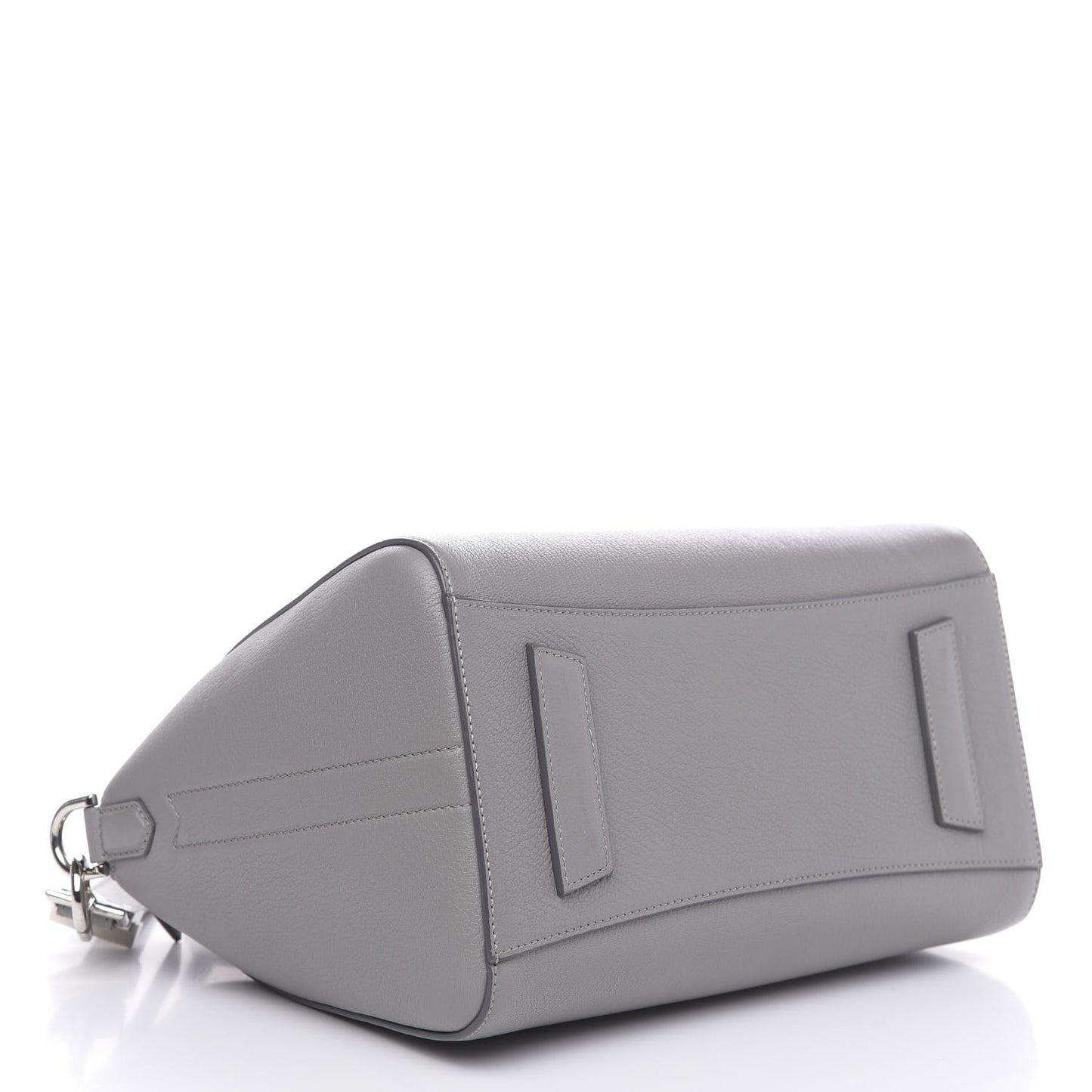 Sugar Goatskin Small Antigona Pearl Grey