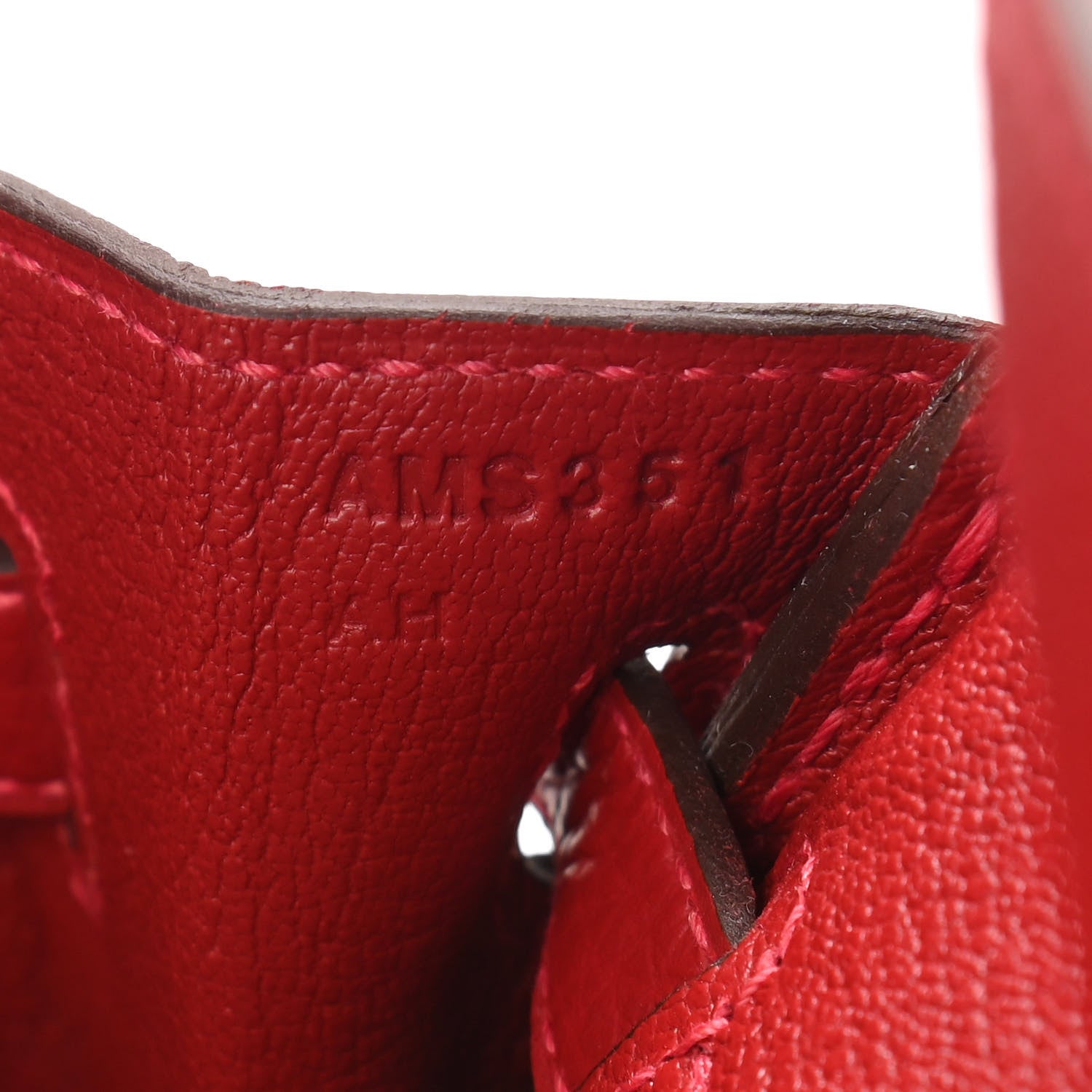 Hermes Togo Birkin 25 Rouge Casaque 7 of 10