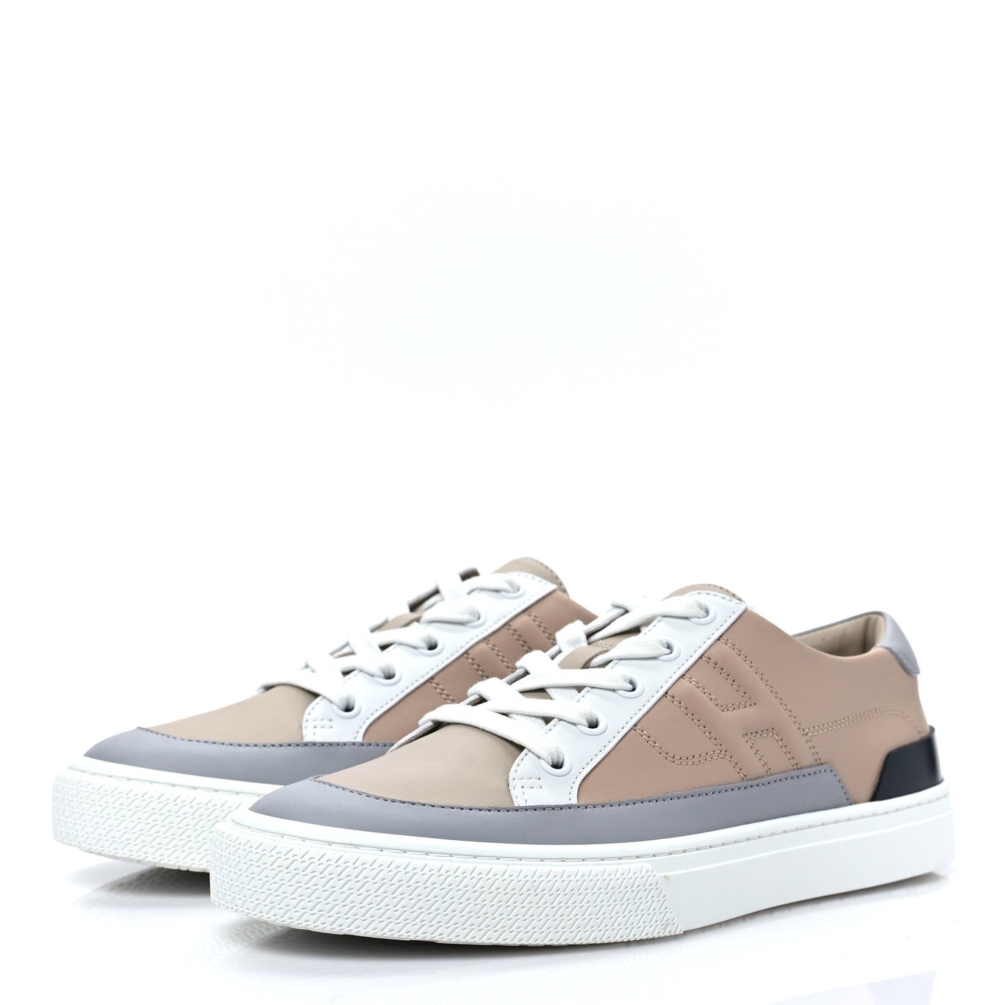 Calfskin Deep Sneakers 39 Beige Nude