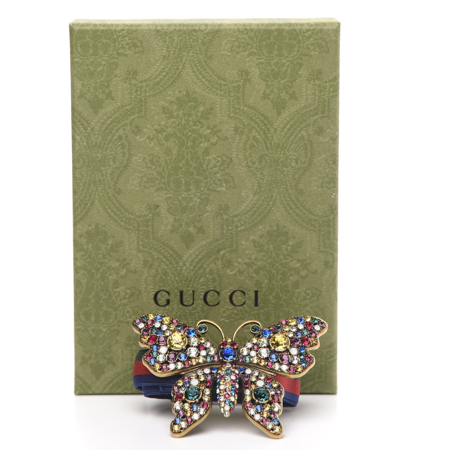 Gucci Web Crystal Butterfly Bracelet Multicolor 5 of 5