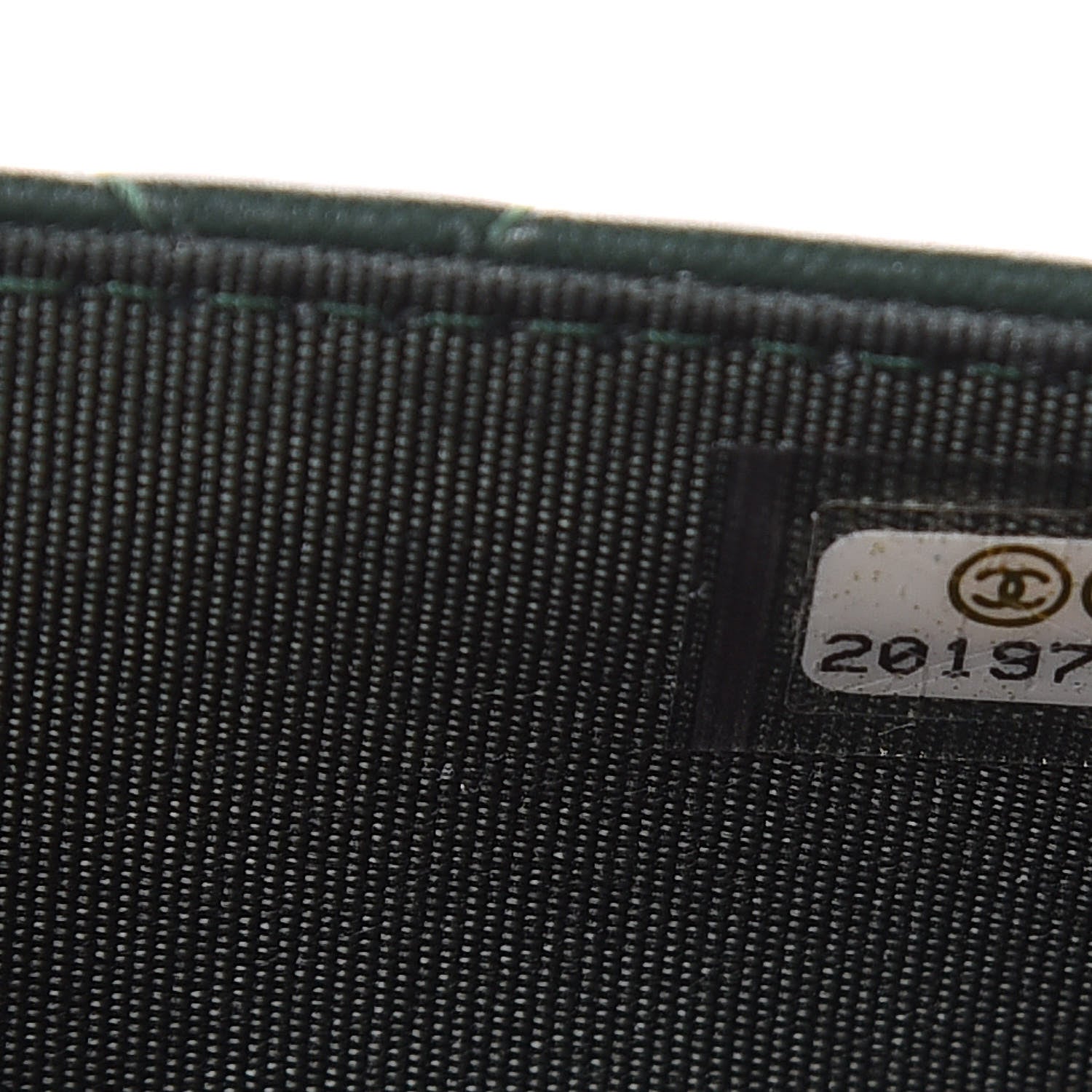 Chanel Lambskin Quilted Boy Wallet On Chain WOC Green 8 of 14