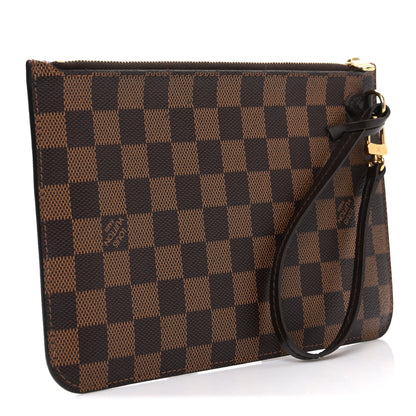 Louis Vuitton Damier Ebene Neverfull MM GM Pochette 3 of 8