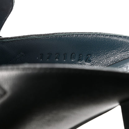 Hermes Goatskin Paradis Mules 37 Black 6 of 12