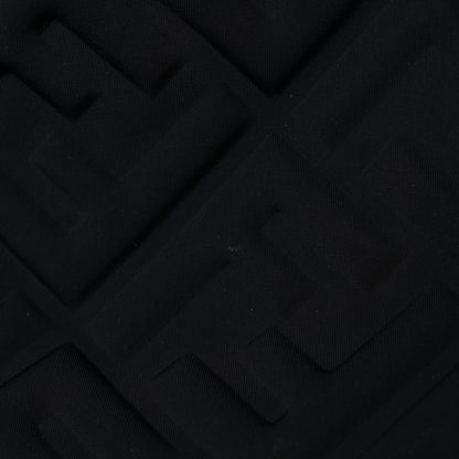 Fendi Lycra FF Embossed Medium Trapezoid Beauty Pouch Black 15 of 15