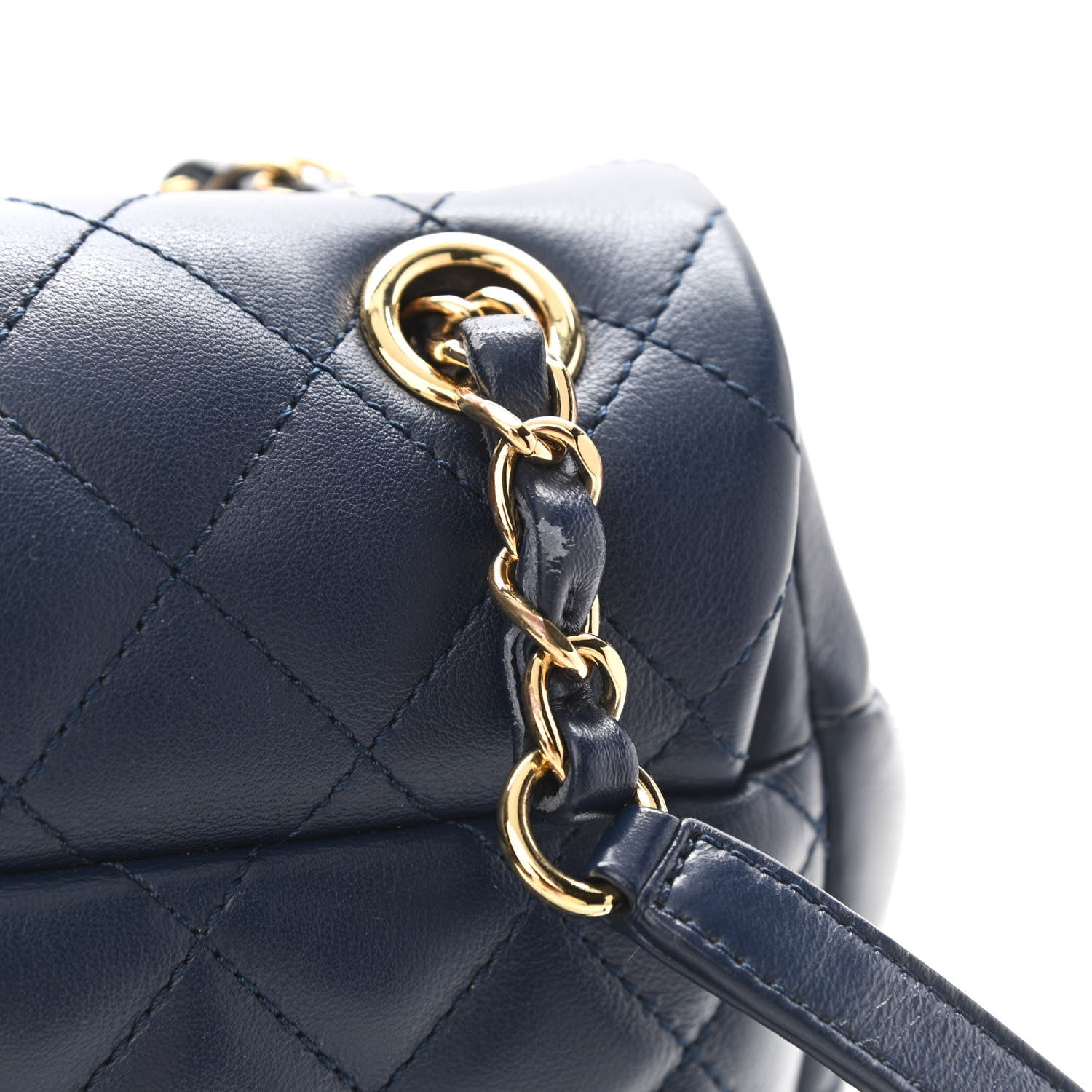 Chanel Lambskin Quilted Small Urban Spirit Backpack Navy 12 of 13