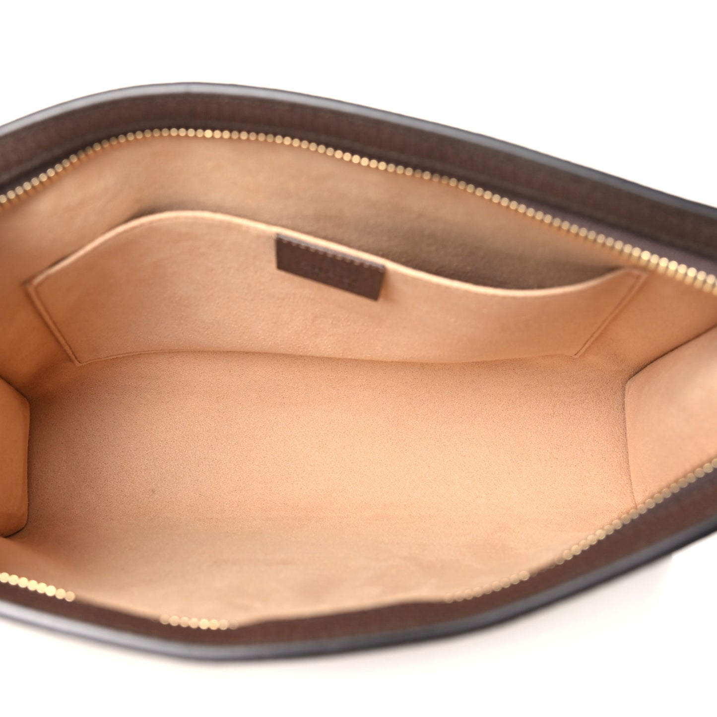 GG Supreme Monogram Web Ophidia Pouch Brown