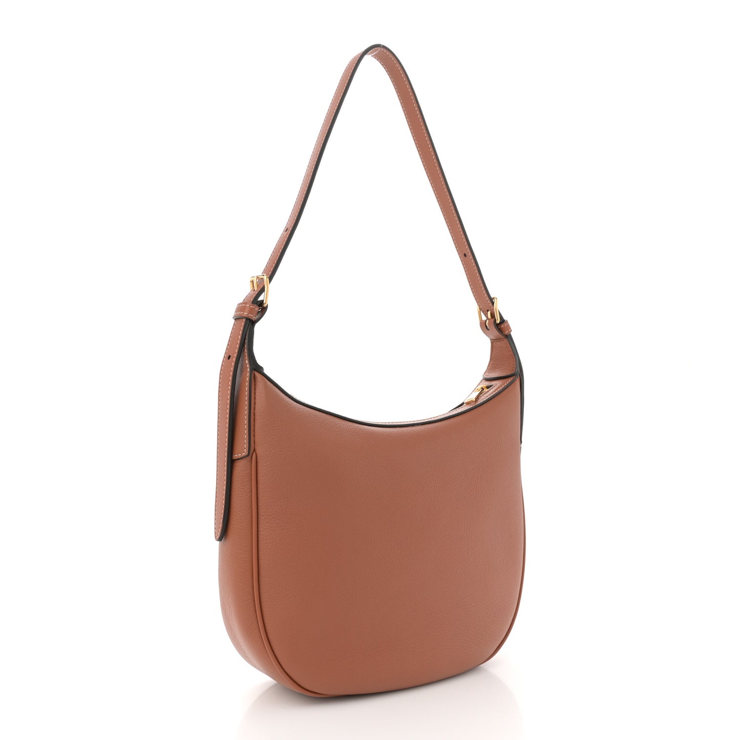Supple Calfskin Small Triomphe Heloise Shoulder Bag Tan