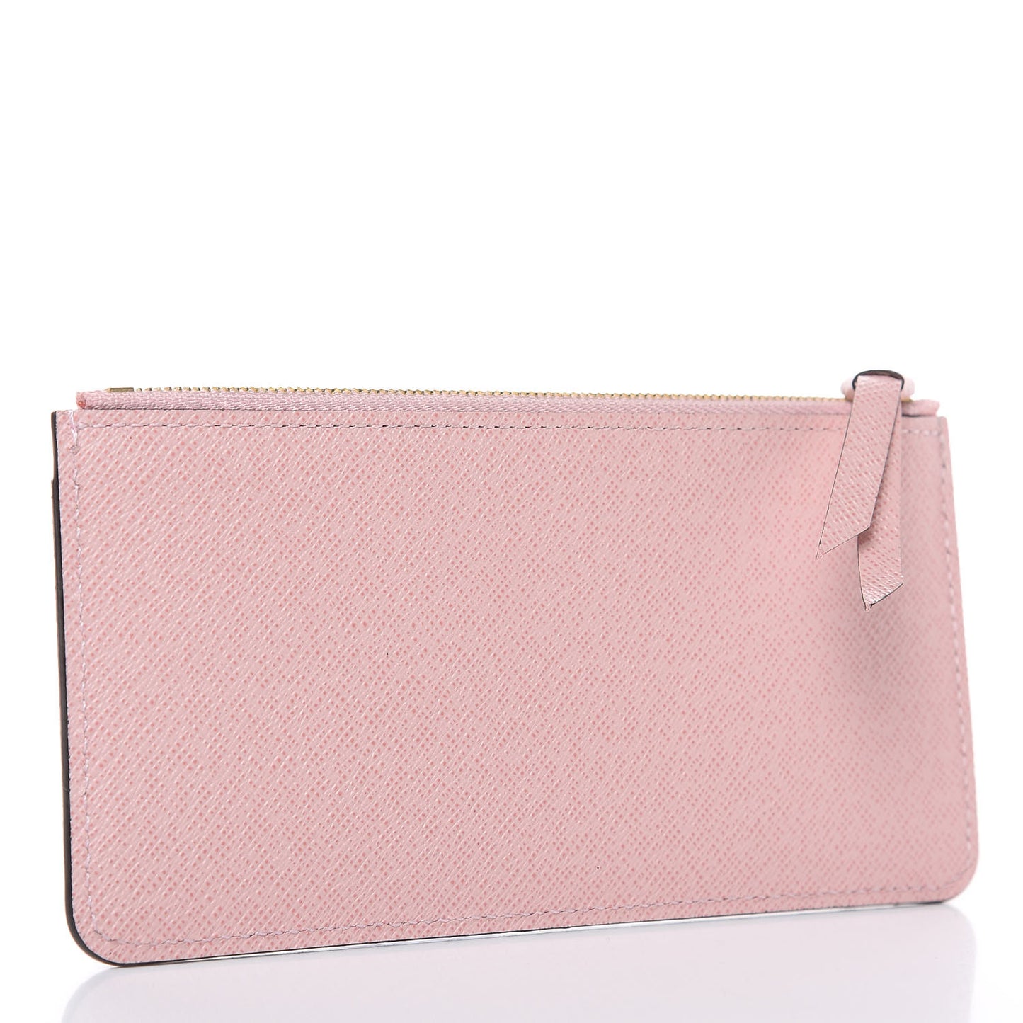 Calfskin Jeanne Wallet Zippered Insert Rose Ballerine