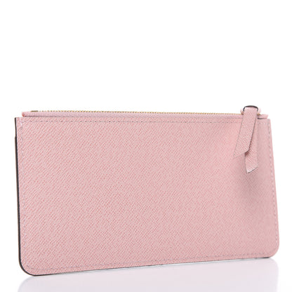 Louis Vuitton Calfskin Jeanne Wallet Zippered Insert Rose Ballerine 3 of 6