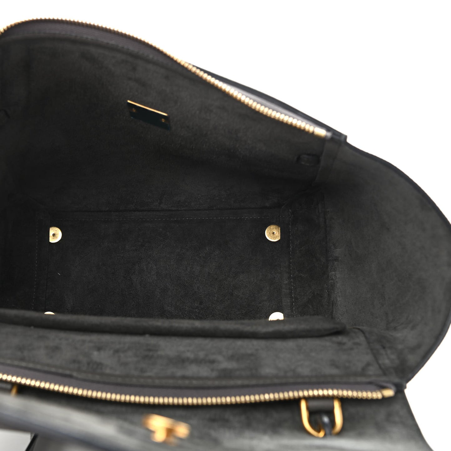 Grained Calfskin Mini Belt Bag Grey