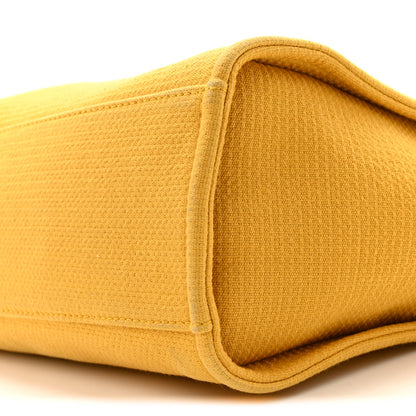 Chanel Mixed Fibers Small Deauville Tote Yellow 10 of 17