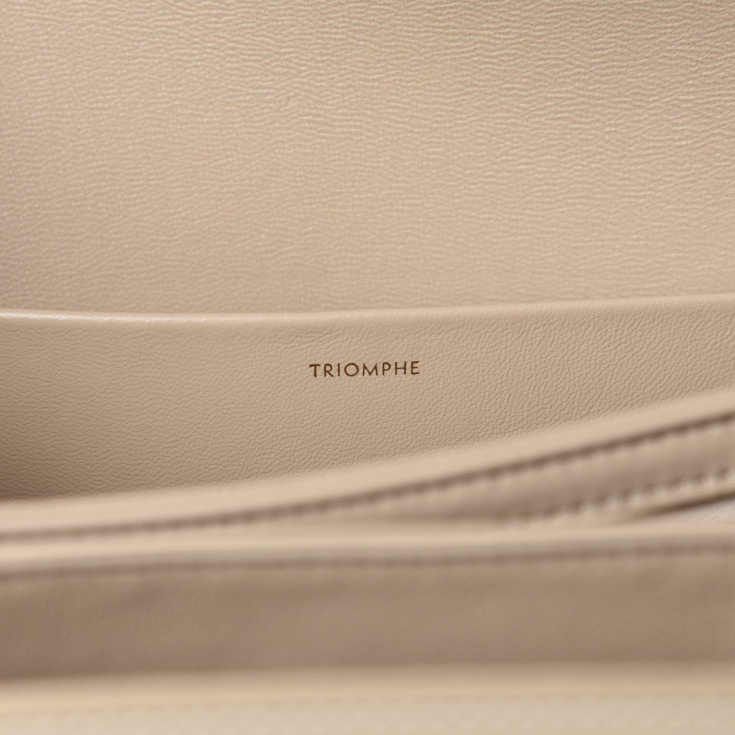 Shiny Calfskin Medium Triomphe Nude