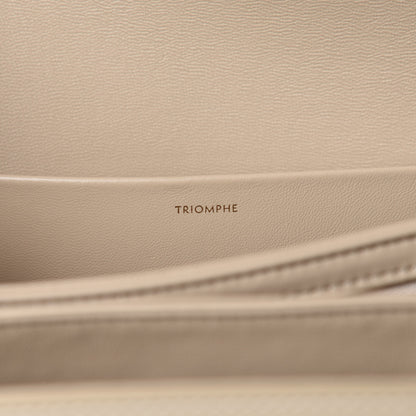 Celine Shiny Calfskin Medium Triomphe Nude 10 of 11