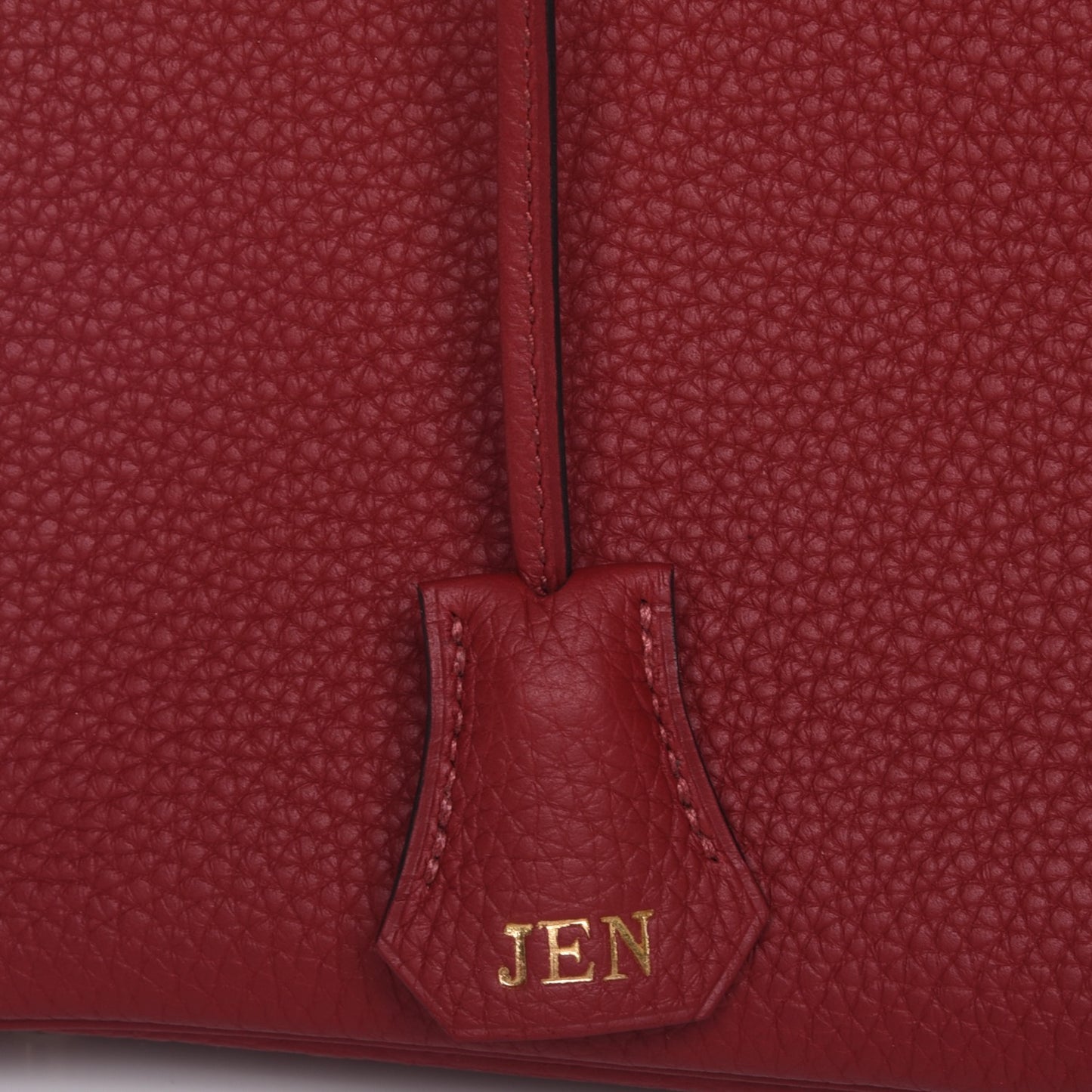 Taurillon Clemence Birkin 30 Rouge Grenat