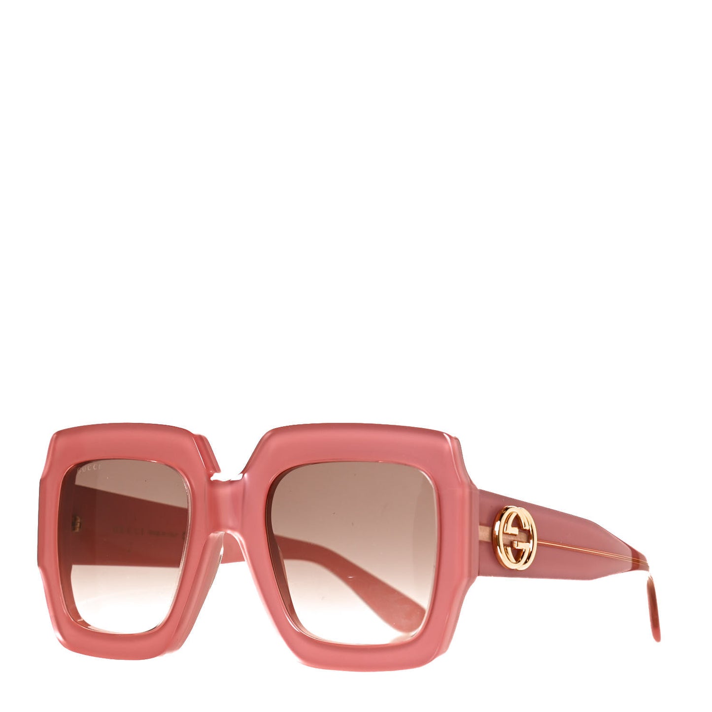 Square Frame GG0178S Sunglasses Rose Brown