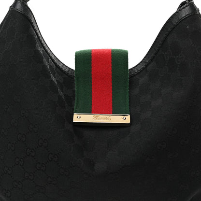 Gucci Monogram Large New Ladies Web Hobo Black 8 of 12