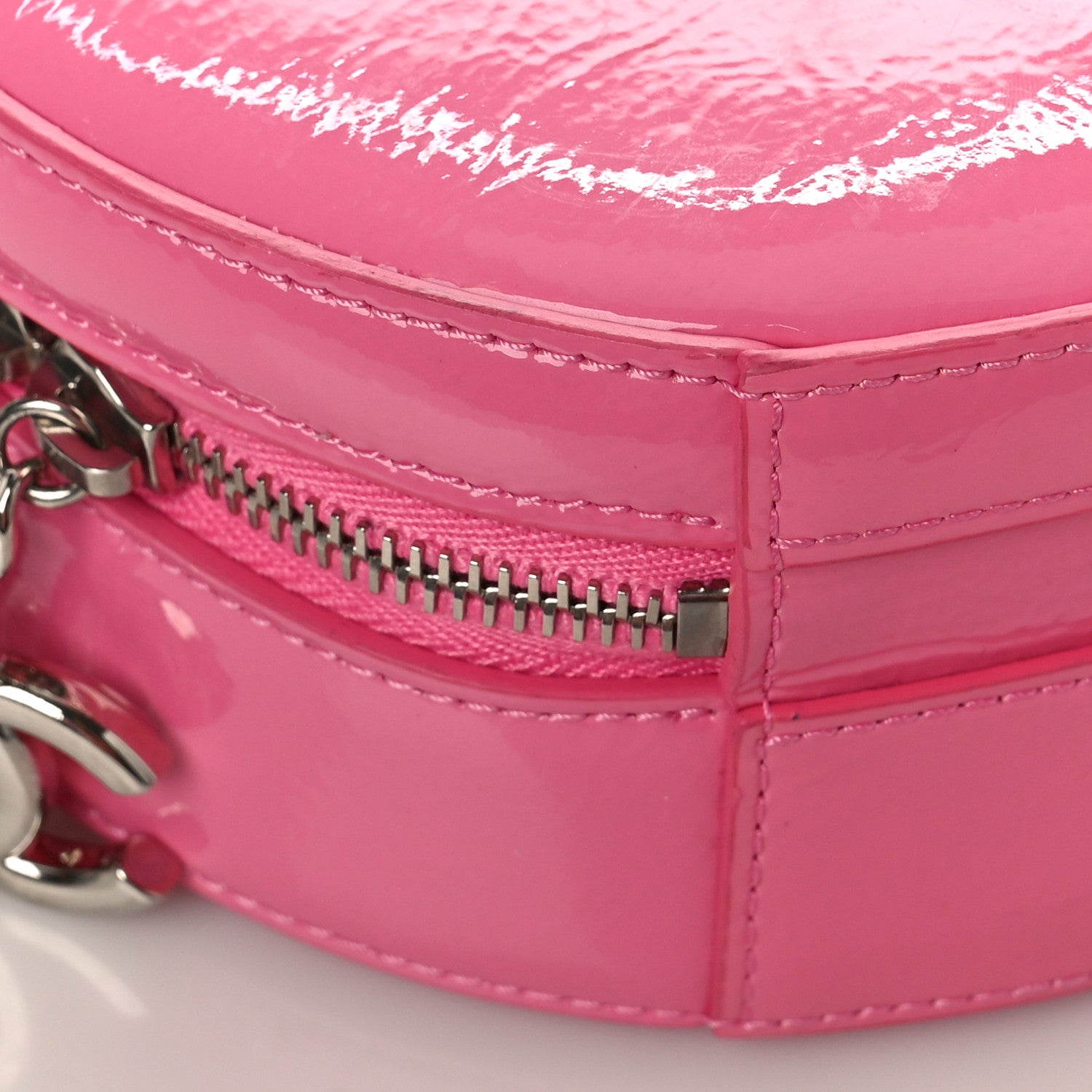 Chanel Patent Round As Earth Evening Bag Pink 8 of 9