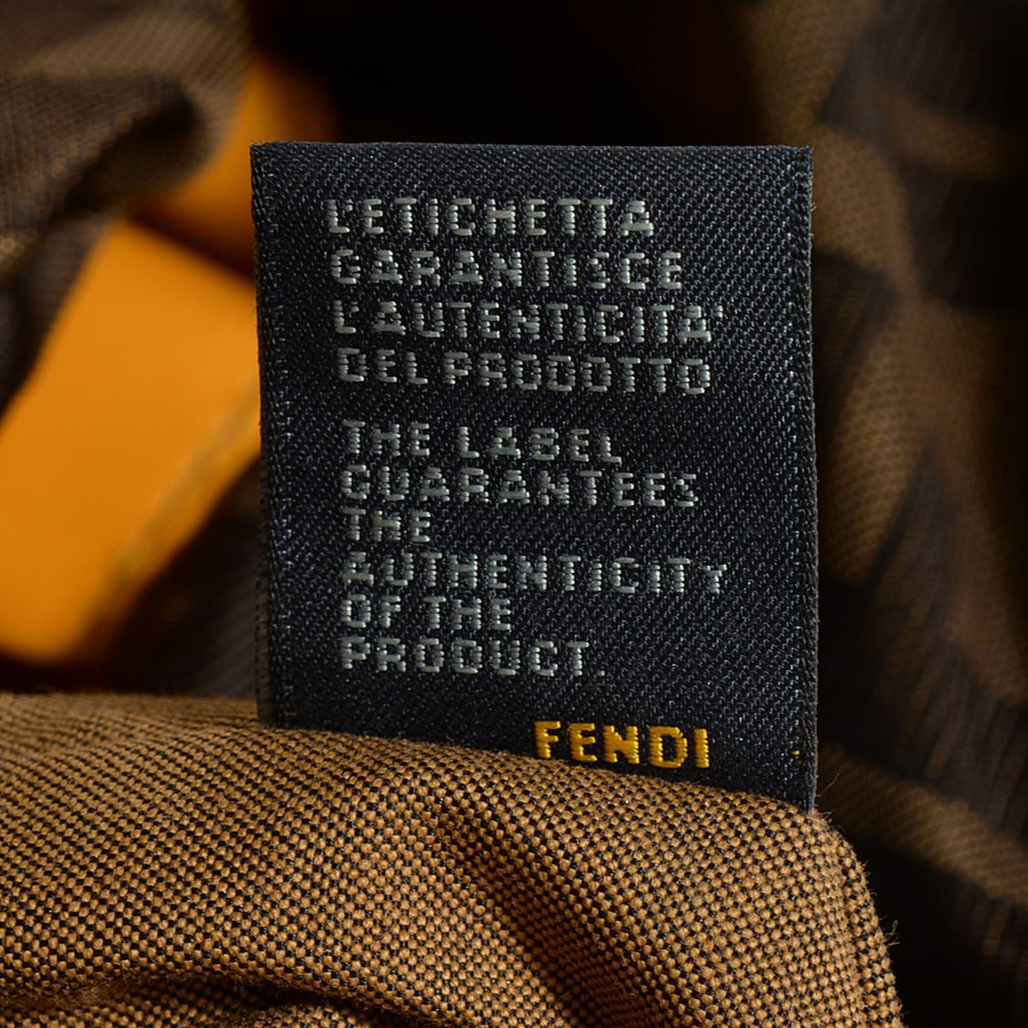 Fendi Nylon Patent Zucca Large Chef Shopper Tote Tobacco 16 of 18