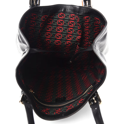 Gucci Calfskin Large Britt Shoulder Bag Black 5 of 10