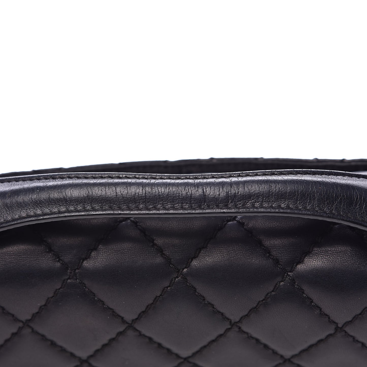 Lambskin Quilted Medium Easy Carry Flap Black