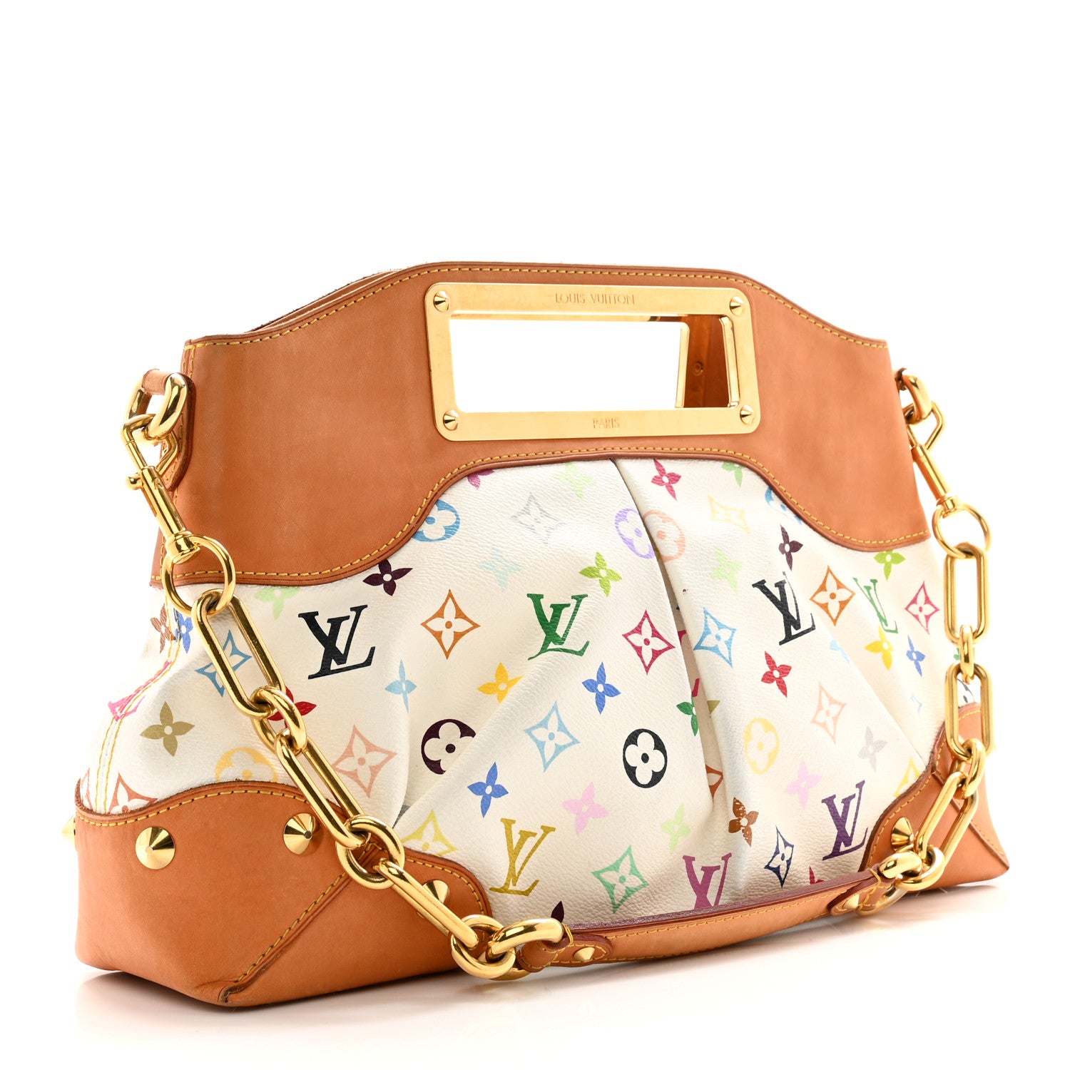 Louis Vuitton Monogram Multicolor Judy MM White 3 of 11
