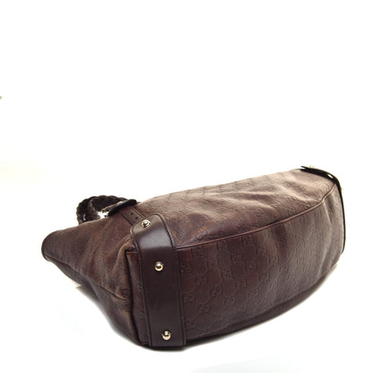 Gucci Guccissima Medium Pelham Shoulder Bag Dark Brown 4 of 10