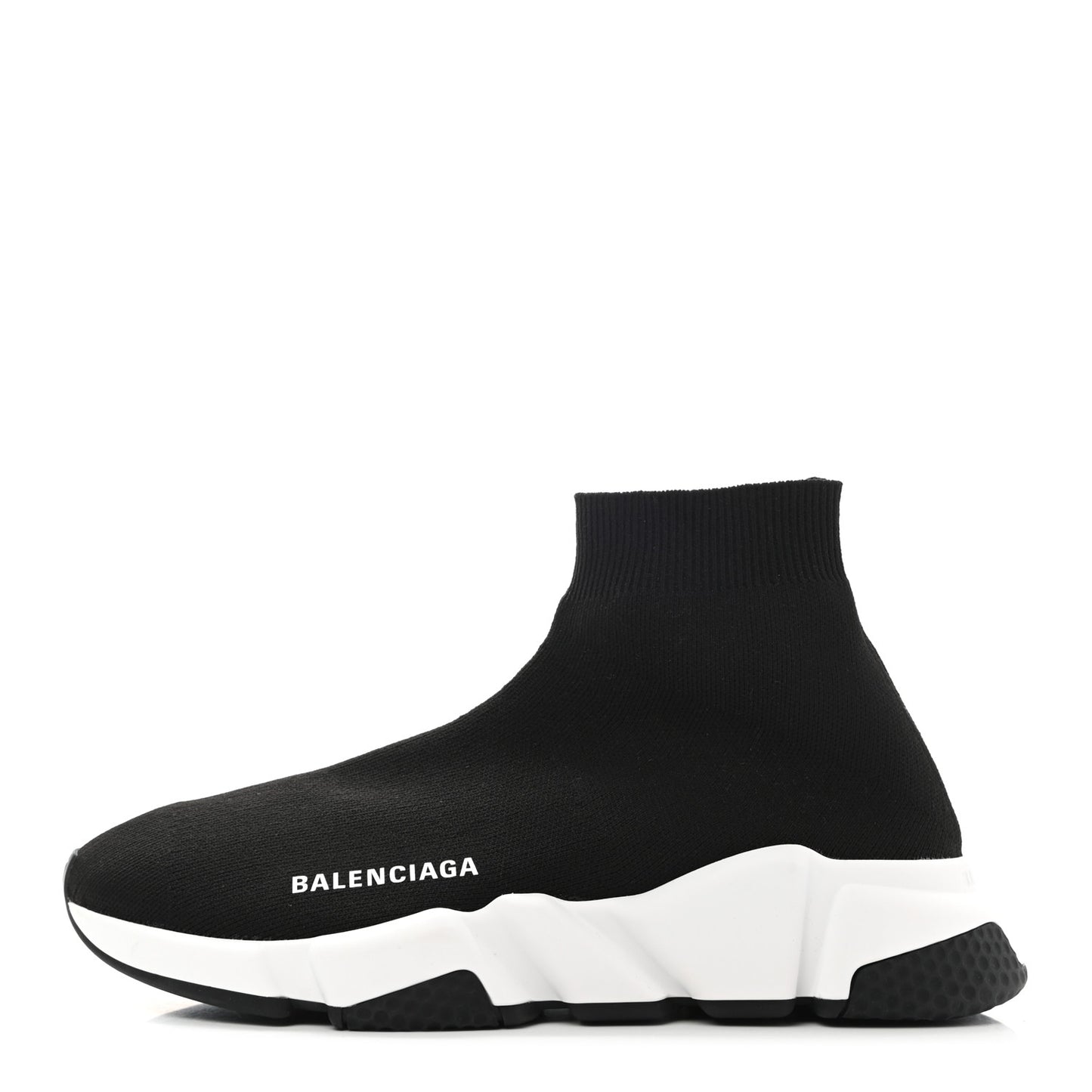 Neoprene Knit Womens Speed Sneakers 37 Black White