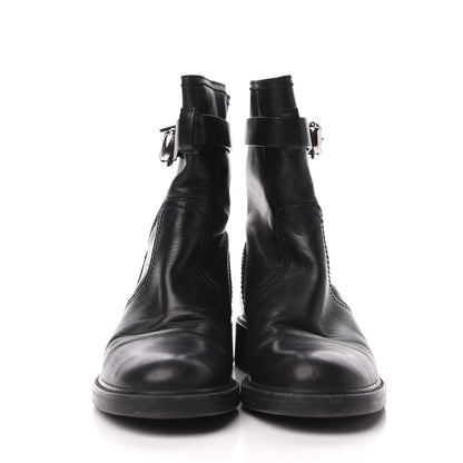 Gucci Calfskin Short Zip Boots 38 Black 2 of 8