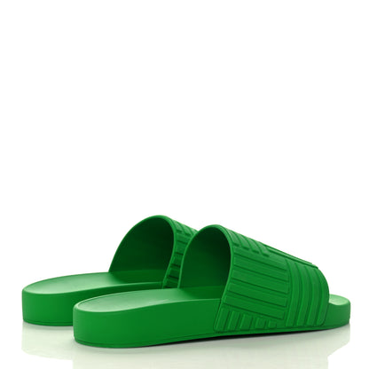 Bottega Veneta Rubber Carpet Slider Sandals 39 Parakeet 4 of 16