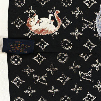 Louis Vuitton Silk Catogram Classic Bandeau Black 3 of 3
