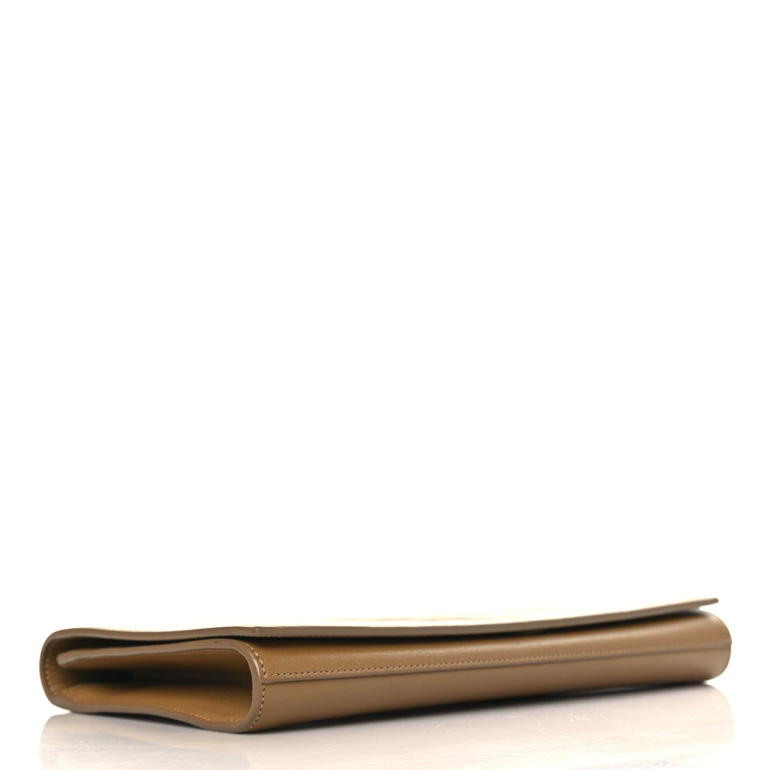 Saint Laurent Calfskin Monogram Large Belle De Jour Clutch Beige 4 of 6
