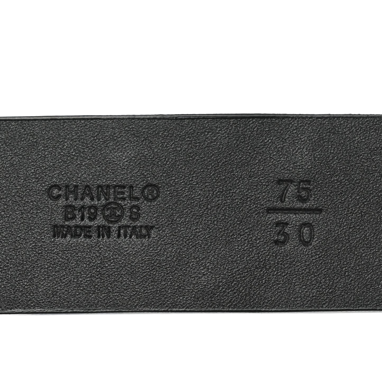 Lambskin Logo Belt 75 30 Black Gold