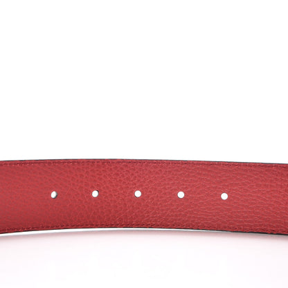 Gucci Calfskin 1973 Reversible Belt 80 32 Black Red 4 of 7