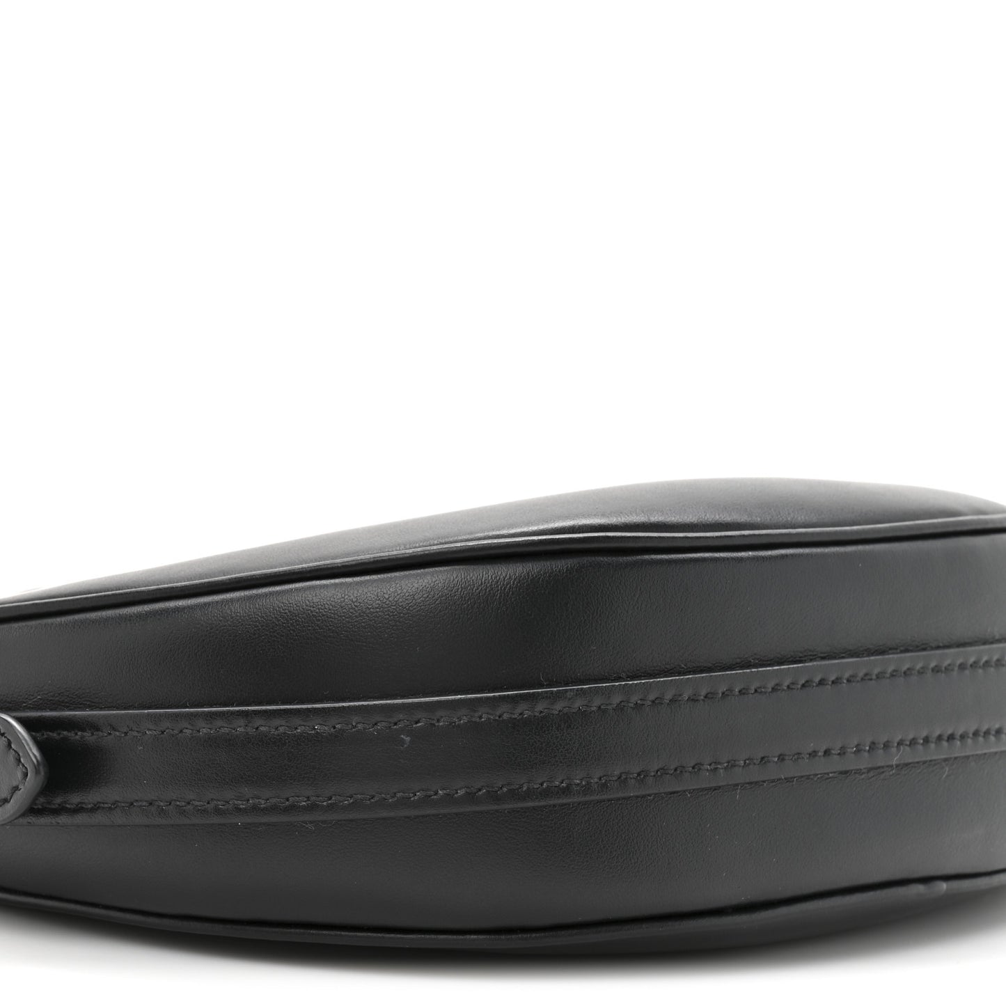 Soft Calfskin Arque Shoulder Bag Black