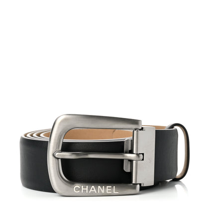 Chanel Calfskin Belt 95 38 Black 1 of 3