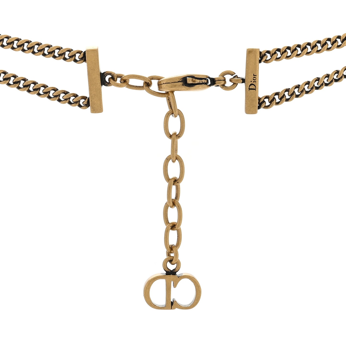 Metal J'Adior Choker Necklace Aged Gold