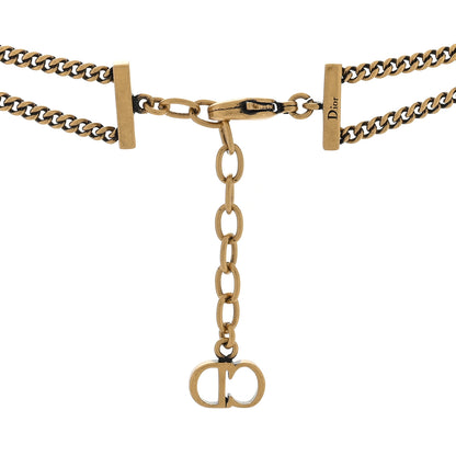 Christian Dior Metal J'Adior Choker Necklace Aged Gold 4 of 4