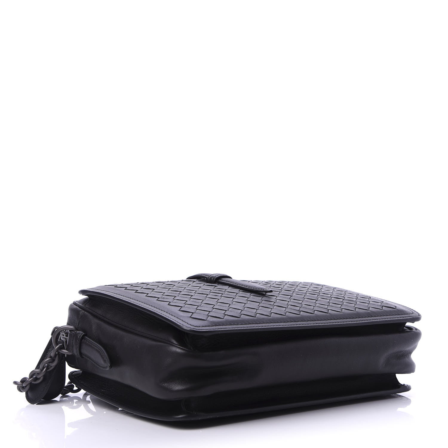 Bottega Veneta Nappa Intrecciato Medium Camera Shoulder Bag Black 5 of 10