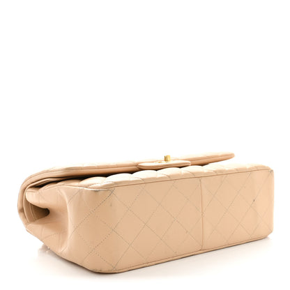 Chanel Lambskin Quilted Jumbo Double Flap Beige 4 of 26