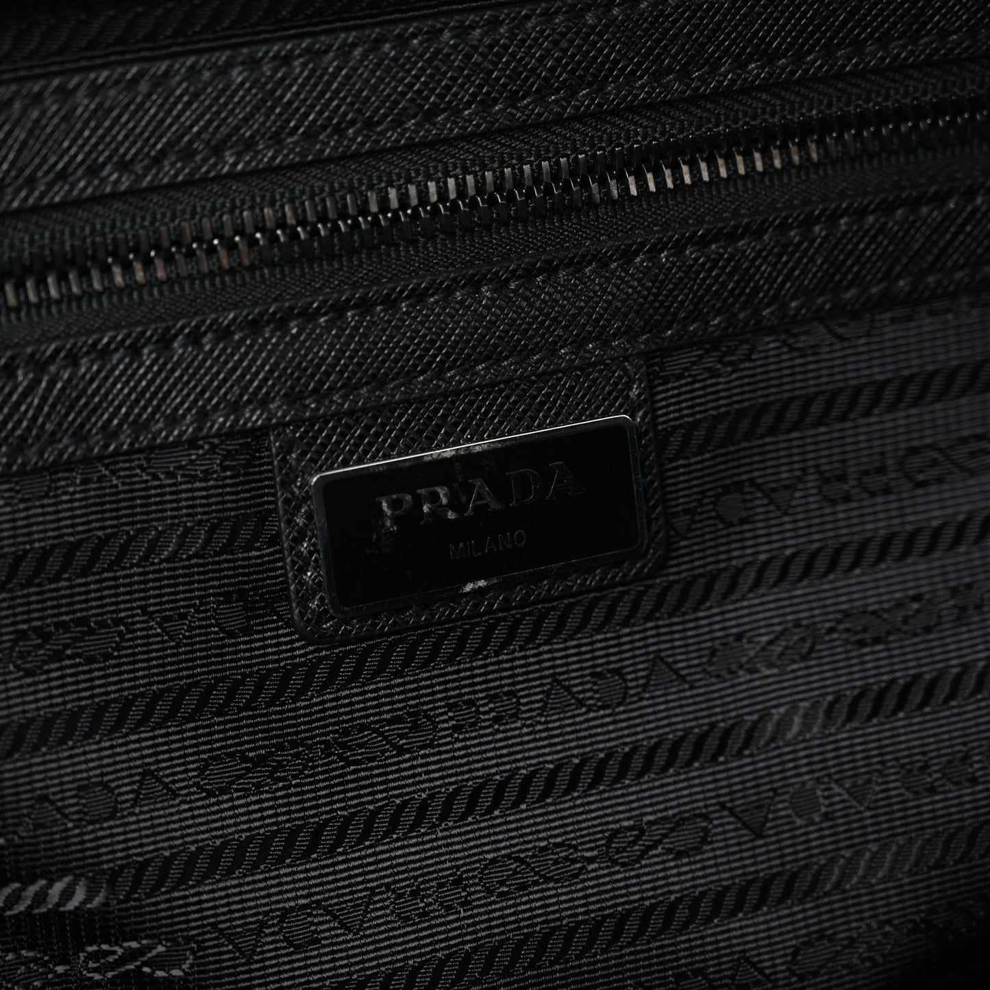 Re-Nylon Saffiano Duffle Bag Black