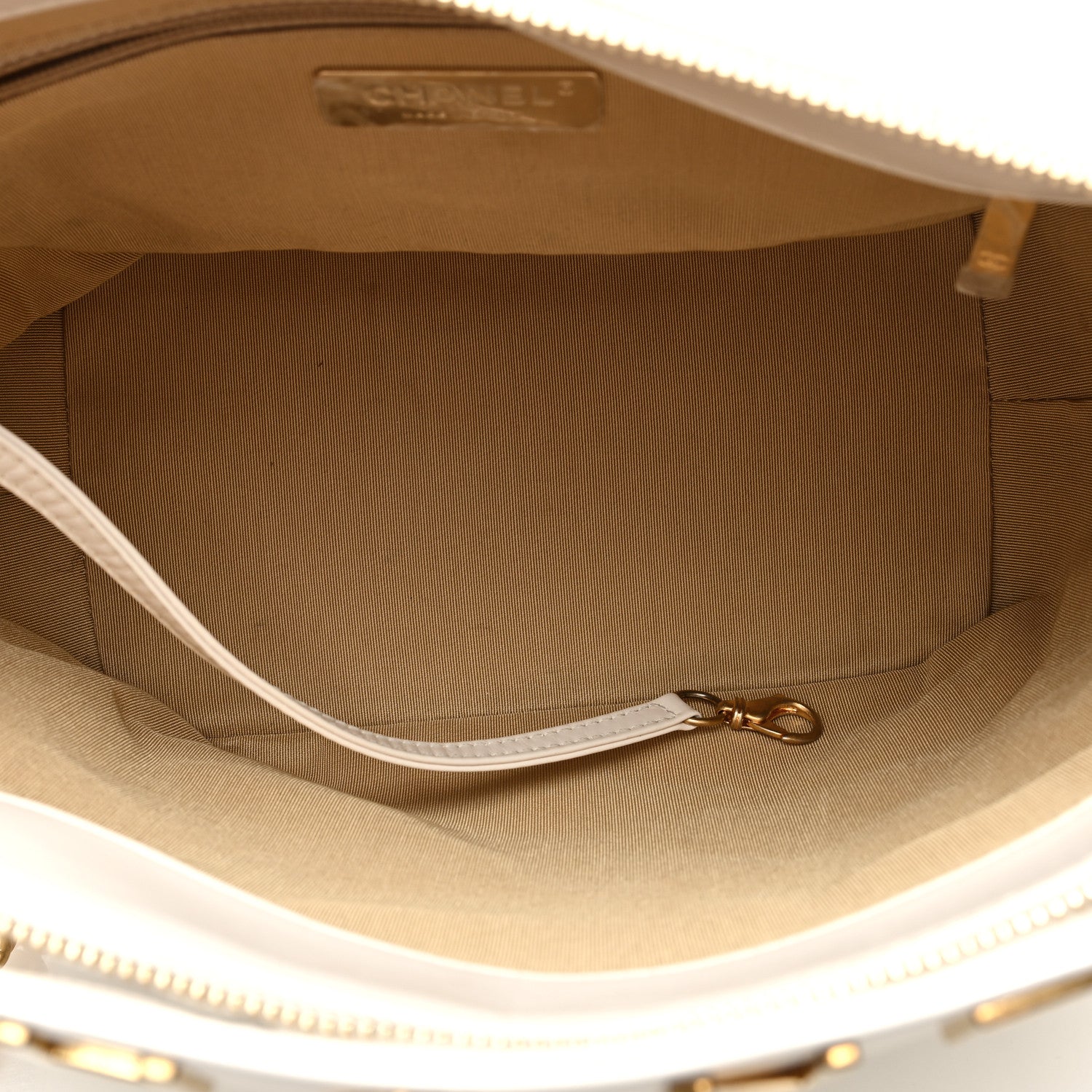 Chanel Glazed Calfskin Quilted State Of The Art Hobo White 4 of 9