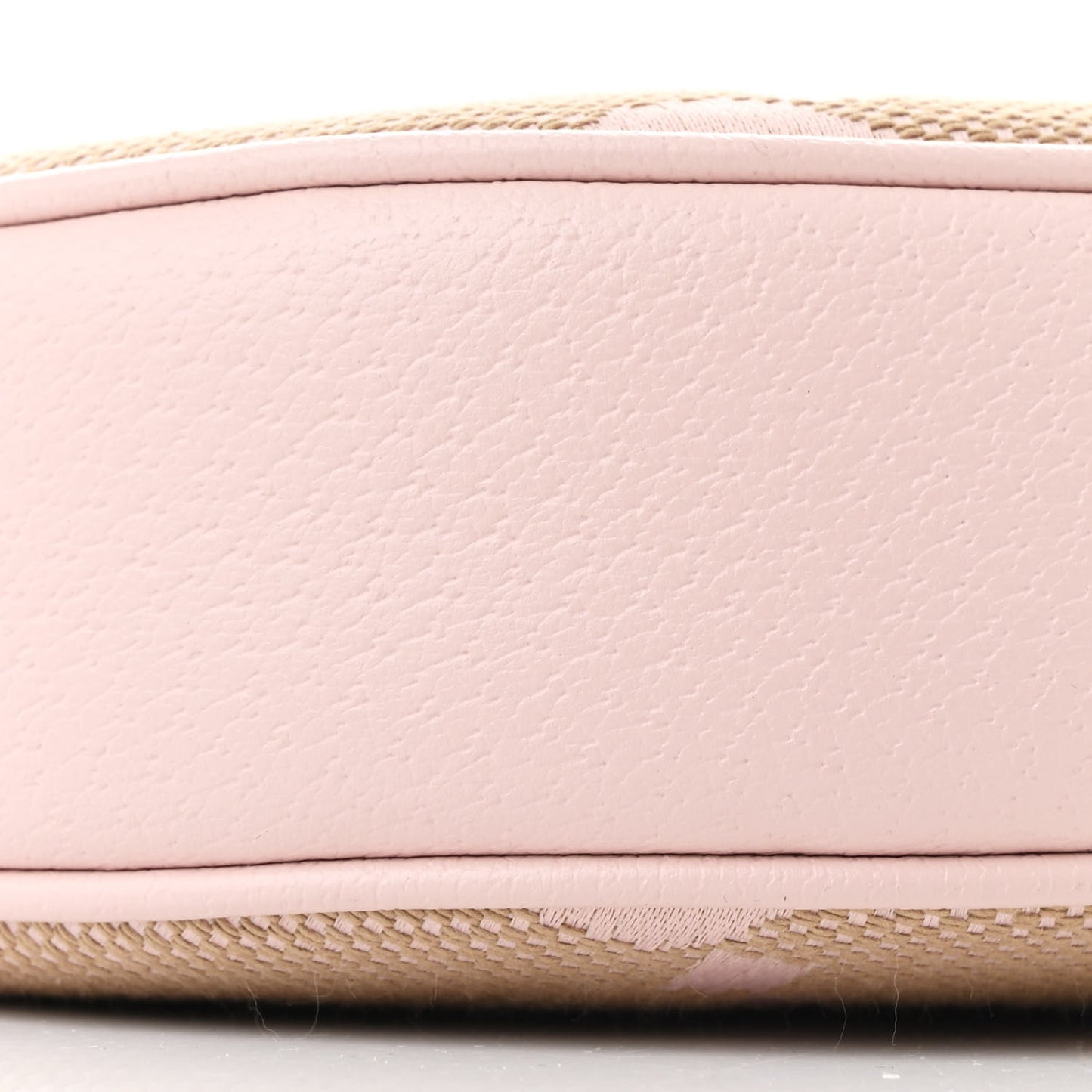 Monogram Jumbo GG Textured Dollar Calfskin Mini Ophidia Half Moon Hobo Beige Perfect Pink