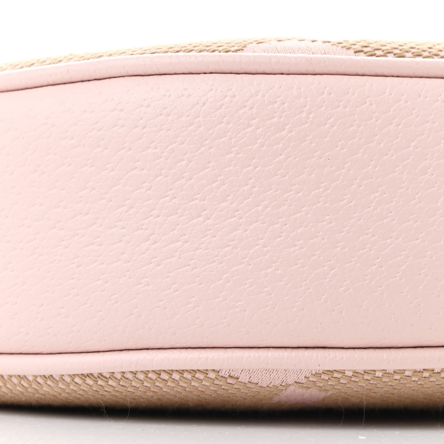 Gucci Monogram Jumbo GG Textured Dollar Calfskin Mini Ophidia Half Moon Hobo Beige Perfect Pink 9 of 10