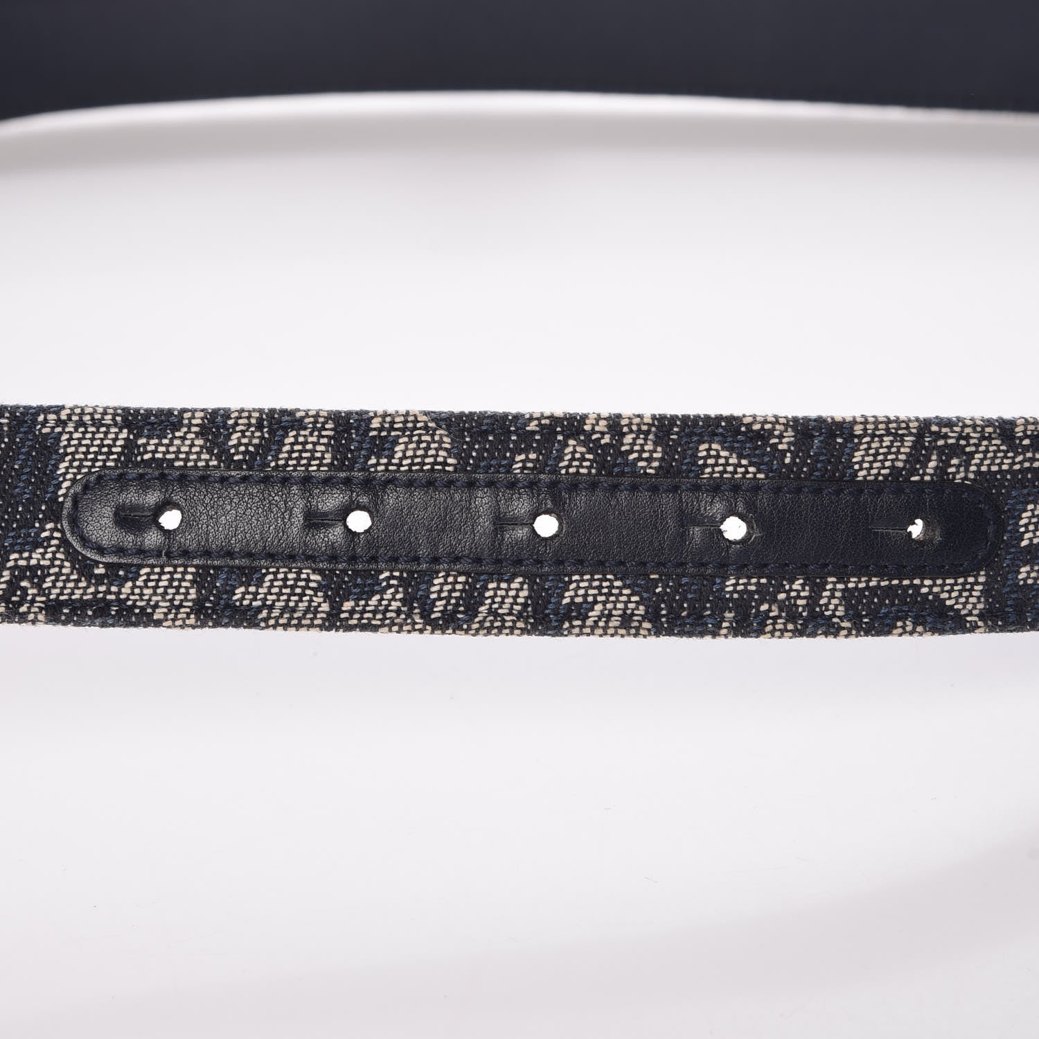 Christian Dior Canvas Monogram Logo Belt 85 Blue 7 of 9