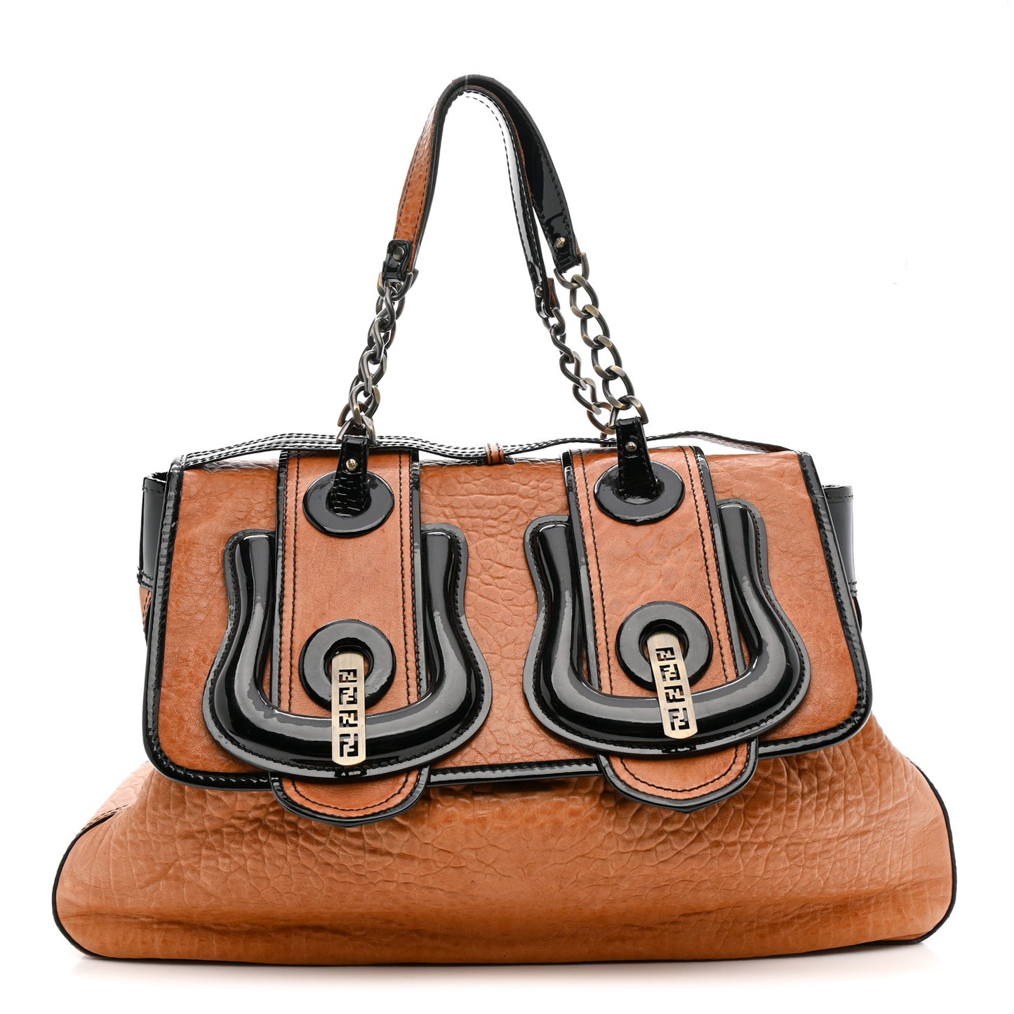 Nappa Patent Large B Bag Osso Black