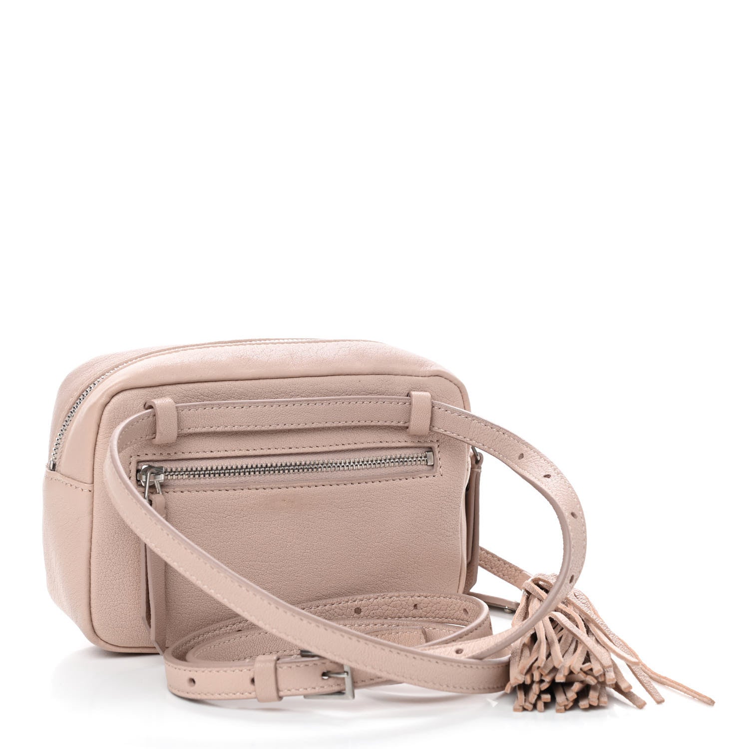 Saint Laurent Lambskin Monogram Lou Belt Bag Marble Pink 3 of 9