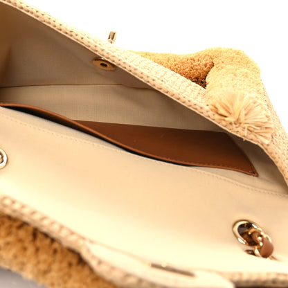 Chanel Braided Raffia Coco Beach Flap Beige 5 of 13