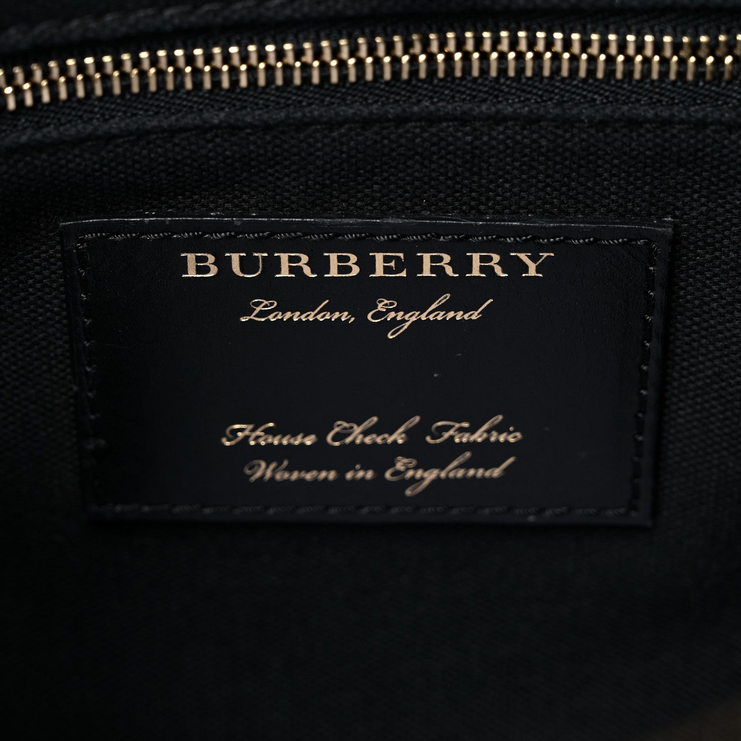 Burberry Grainy Calfskin House Check Large Banner Tote Black 8 of 22